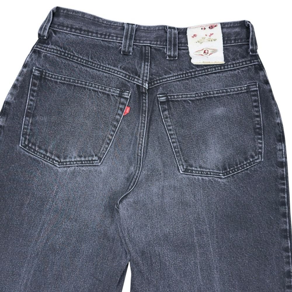 Vintage Jessi & Co. Black Charcoal Jeans | 34 Made in Italy 90s Y2K Button Fly - Picture 9 of 12